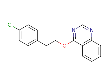 Molecular Structure of 124427-34-5 (4-[2-(4-chlorophenyl)ethoxy]quinazoline)