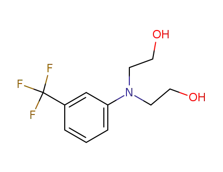 Molecular Structure of 323-79-5 (Ethanol,2,2'-[[3-(trifluoromethyl)phenyl]imino]bis-)