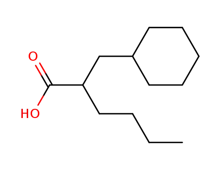 Molecular Structure of 85211-26-3 (2-(cyclohexylmethyl)hexanoic acid)