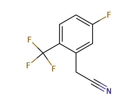 Molecular Structure of 242812-09-5 (5-FLUORO-2-(TRIFLUOROMETHYL)PHENYLACETONITRILE)