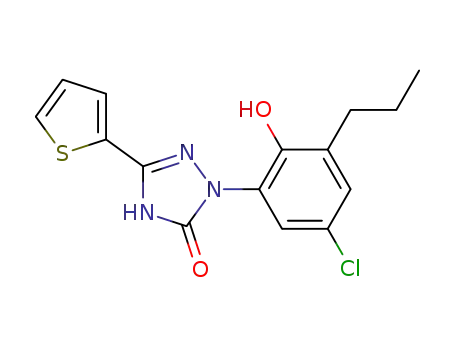 3H-1,2,4-Triazol-3-one,
2-(5-chloro-2-hydroxy-3-propylphenyl)-1,2-dihydro-5-(2-thienyl)-