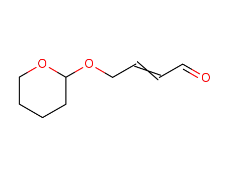 Molecular Structure of 78008-26-1 (2-Butenal, 4-[(tetrahydro-2H-pyran-2-yl)oxy]-)