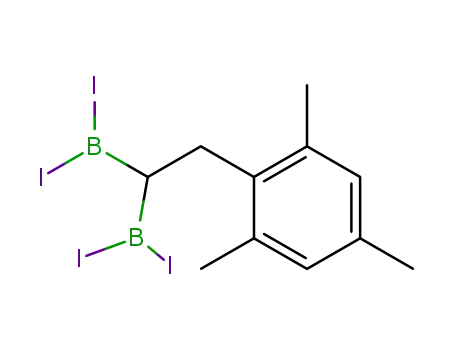 Molecular Structure of 337379-11-0 (1,1-bis(diiodoboryl)-2-mesitylethane)
