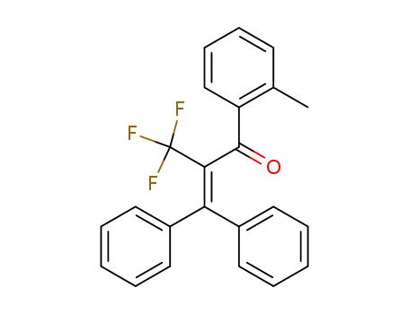 Molecular Structure of 405876-60-0 (2-Propen-1-one, 1-(2-methylphenyl)-3,3-diphenyl-2-(trifluoromethyl)-)