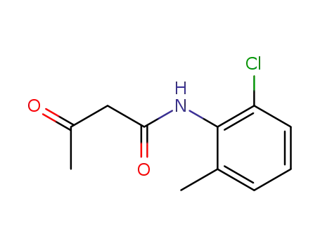Molecular Structure of 91089-62-2 (6-Chloro-o-acetacetotoluidide)