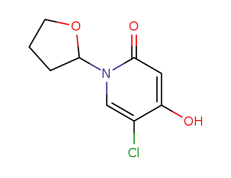Molecular Structure of 103792-63-8 ((+/-)-5-chloro-4-hydroxy-1-(2-tetrahydrofuryl)-2-pyridone)