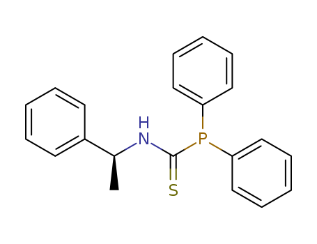 Molecular Structure of 107735-11-5 (Phosphinecarbothioamide, 1,1-diphenyl-N-(1-phenylethyl)-, (S)-)