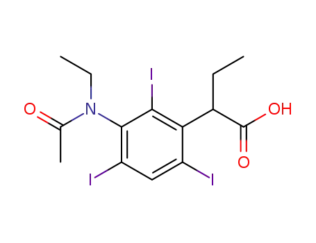 2-(3-(N-Ethylacetamido)-2,4,6-triiodophenyl)butyric acid