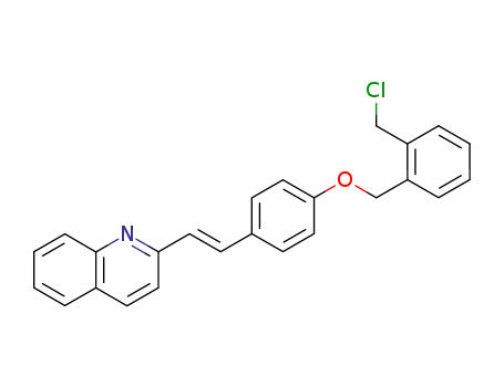 2-(4-(2-(quinolin-2-yl)ethenyl)phenoxymethyl)benzyl chloride