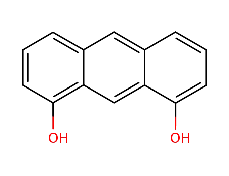Molecular Structure of 607-61-4 (chrysazol)