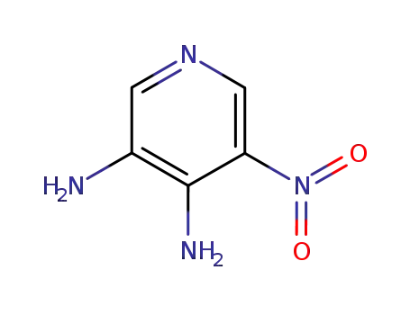 Molecular Structure of 4318-68-7 (3,4-Pyridinediamine,  5-nitro-)