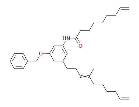 Molecular Structure of 881422-72-6 (8-Nonenamide,
N-[3-(4-methyl-3,9-decadienyl)-5-(phenylmethoxy)phenyl]-)