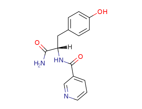 Hydrocinnamamide, p-hydroxy-a-nicotinamido-,L- (8CI)