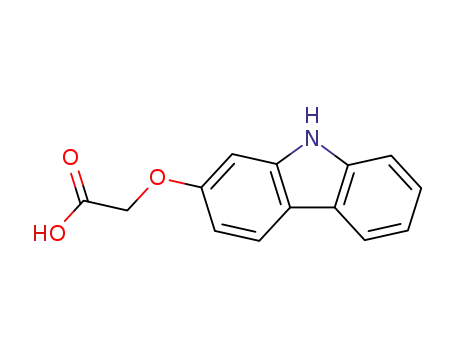Molecular Structure of 300345-74-8 (Acetic acid, (9H-carbazol-2-yloxy)-)