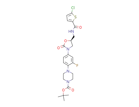 tert-butyl 4-{4-[(5S)-5-({[(5-chloro-2-thienyl)carbonyl]amino}methyl)-2-oxo-1,3-oxazolidin-3-yl]-2-fluorophenyl}piperazine-1-carboxylate