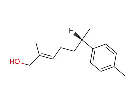 Molecular Structure of 1786-15-8 ([2Z,6R,(-)]-2-Methyl-6-p-tolyl-2-heptene-1-ol)