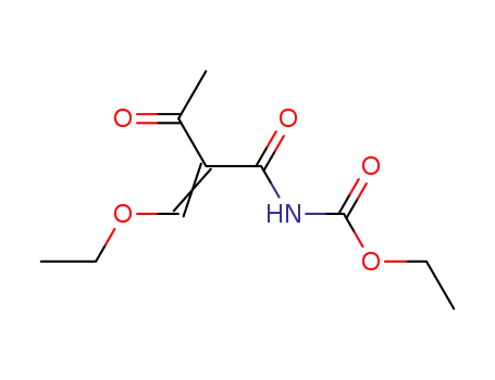 Molecular Structure of 17158-06-4 ((2-ETHOXYMETHYLENE-3-OXO-BUTYRYL)-CARBAMIC ACID ETHYL ESTER)