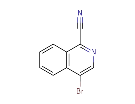 Molecular Structure of 27224-09-5 (4-BROMO-ISOQUINOLINE-1-CARBONITRILE)