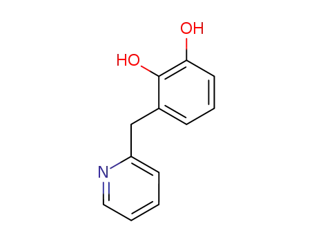 Molecular Structure of 756900-93-3 (1,2-Benzenediol, 3-(2-pyridinylmethyl)- (9CI))