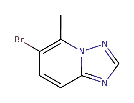 Molecular Structure of 746668-59-7 (6-BROMO-5-METHYL[1,2,4]TRIAZOLO[1,5-A]PYRIDINE)