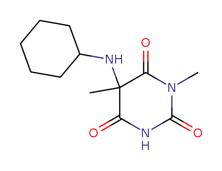 2,4,6(1H,3H,5H)-Pyrimidinetrione, 5-(cyclohexylamino)-1,5-dimethyl-
