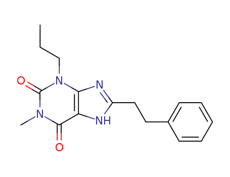 1H-Purine-2,6-dione, 3,7-dihydro-1-methyl-8-(2-phenylethyl)-3-propyl-