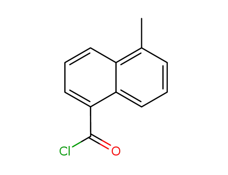 Molecular Structure of 101665-68-3 (1-Naphthalenecarbonyl chloride, 5-methyl- (9CI))