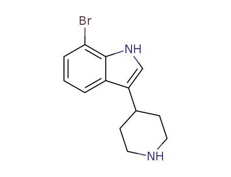 Molecular Structure of 312631-09-7 (7-bromo-3-piperidin-4-yl-1H-indole)