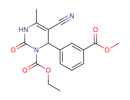 5-Cyano-6-(3-methoxycarbonylphenyl)-4-methyl-2-oxo-3,6-dihydro-2H-pyrimidine-1-carboxylic acid ethyl ester