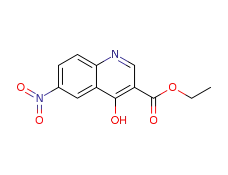 Molecular Structure of 103514-53-0 (4-Hydroxy-6-nitro-quinoline-3-carboxylic acid ethyl ester)