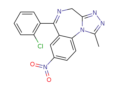 Molecular Structure of 33887-02-4 (Clonitrazolam)