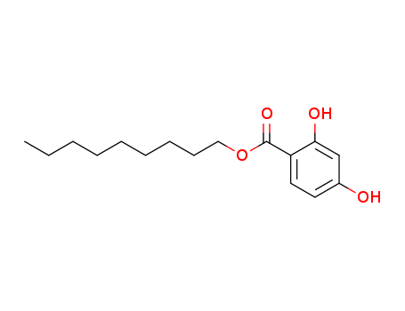 Molecular Structure of 119402-83-4 (Benzoic acid, 2,4-dihydroxy-, nonyl ester)