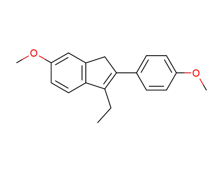 3-ethyl-6-methoxy-2-(4-methoxy-phenyl)-indene