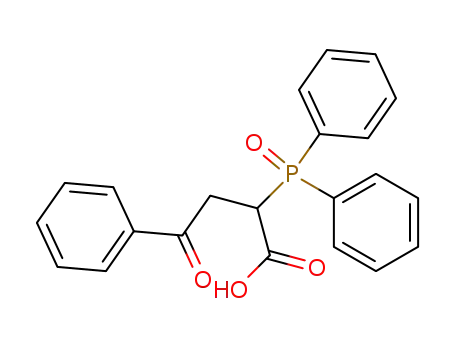 Molecular Structure of 433942-28-0 (β-benzoyl-α-(diphenylphosphoryl)propionic acid)