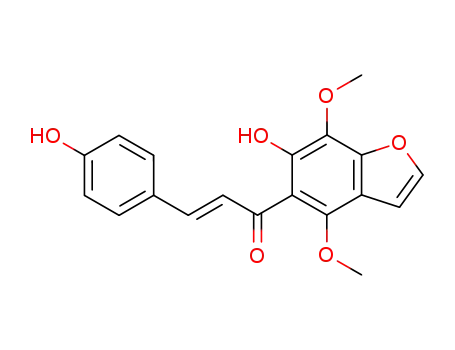 2-Propen-1-one,
1-(6-hydroxy-4,7-dimethoxy-5-benzofuranyl)-3-(4-hydroxyphenyl)-