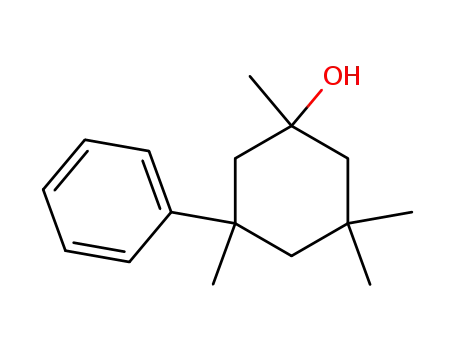 Molecular Structure of 799773-53-8 (Cyclohexanol, 1,3,3,5-tetramethyl-5-phenyl-)