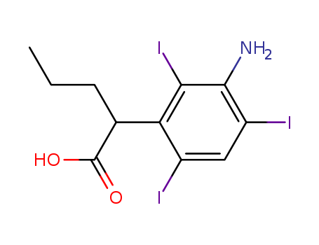 Benzeneacetic acid,3-amino-2,4,6-triiodo-a-propyl-