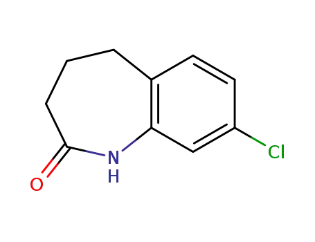 Molecular Structure of 22246-78-2 (8-Chloro-2,3,4,5-tetrahydro-1H-1-benzazepin-2-one)
