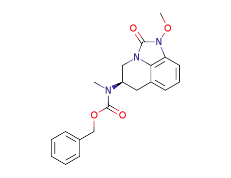 Molecular Structure of 222415-94-3 ((R)-benzyl 1-methoxy-2-oxo-2,4,5,6-tetrahydro-1H-imidazo[4,5,1-ij]quinolin-5-yl(methyl)carbamate)