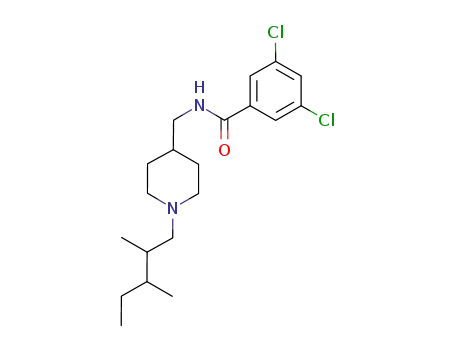 3,5-dichloro-N-{[1-(2,3-dimethylpentyl)piperidin-4-yl]methyl}benzamide