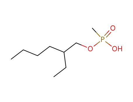 Molecular Structure of 13688-82-9 (Phosphonic acid, methyl-, mono(2-ethylhexyl) ester)