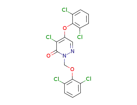 Molecular Structure of 1174278-25-1 (4-chloro-5-(2,6-dichlorophenoxy)-2-[(2,6-dichlorophenoxy)-methyl]pyridazin-3(2H)-one)