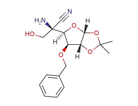 5-amino-5-cyano-5-deoxy-3-O-benzyl-1,2-O-isopropylidene-α-D-glucofuranose