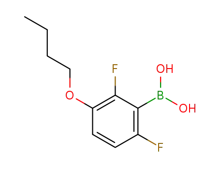 Molecular Structure of 849062-15-3 (3-BUTOXY-2,6-DIFLUOROPHENYLBORONIC ACID)