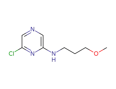 Molecular Structure of 941294-49-1 (6-Chloro-N-(3-methoxypropyl)pyrazin-2-amine)