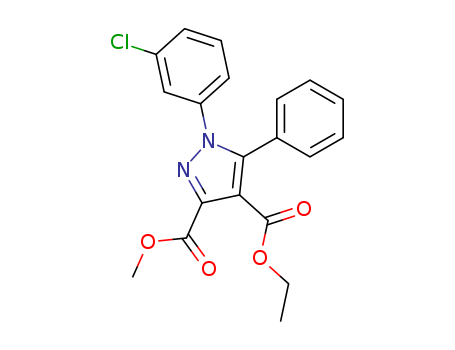 methyl ethyl 1-(3-chlorophenyl)-5-phenyl-pyrazole-3,4-dicarboxylate