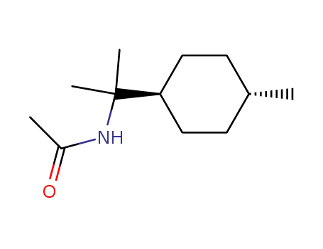 Molecular Structure of 106933-00-0 (Acetamide, N-[1-methyl-1-(4-methylcyclohexyl)ethyl]-, trans-)