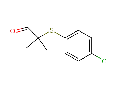 Molecular Structure of 56421-90-0 (2-[(4-CHLOROPHENYL)SULFANYL]-2-METHYLPROPANAL)