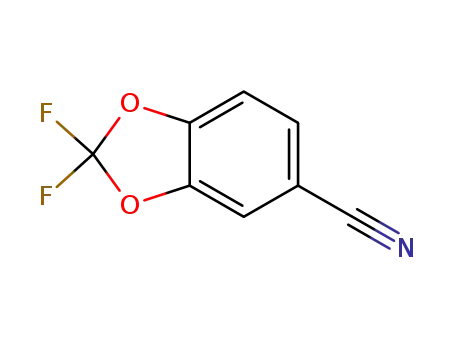 Molecular Structure of 135132-34-2 (5-CYANO-2,2-DIFLUORO-1,3-BENZODIOXOLE)
