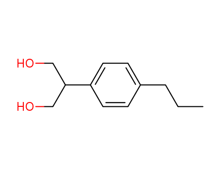 Molecular Structure of 102364-17-0 (1,3-Propanediol, 2-(4-propylphenyl)-)